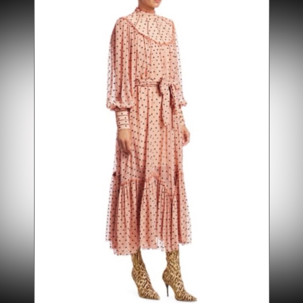 ZIMMERMANN Eye Spy Silk Polka Dot Dress